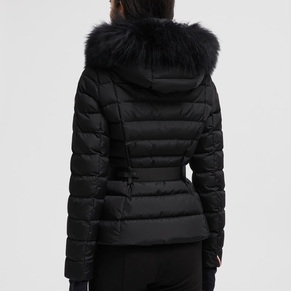 Moncler Black Puffer Jacket with Fur Hood - Picture 3 of 3